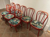 8 st Gemla Vienna-stolar – charmiga med patina