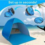 Pop-up Strandtält med UV-skydd – Lätt &Snabb Uppfällnin
