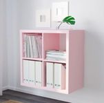 Ljusrosa Kallax IKEA