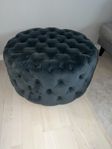 sittpuff Estelle 80cm blå sammet