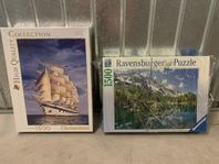 Pussel Clementoni och Ravensburger 1500 bitar