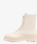 Stradivarius platåstövletter off white 