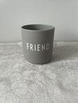 Mugg från Design Letters - Friend