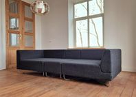 Modulsoffa Bolia Orlando 250 cm × 100 cm  Antracitgrå ull