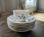 Kaffeservis 6 delar, Bohemia tidigt 1900-tal