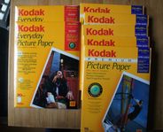 Kodak fotopapper Sju oöppnade förpackningar