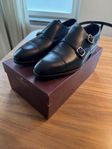 Carmina double monk strap svart storlek 43