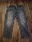 blå straight leg jeans
