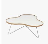 Soffbord Swedese Flower vit/ek/krom
