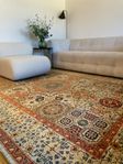 Äkta handknutten ull matta, Tillverkad i Afghanistan 