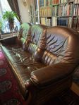 3-sits soffa i skinn