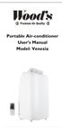 Portabel luftkonditionering Woods Venezia