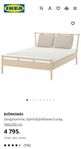 Sängstomme Björksnäs IKEA