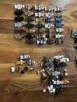 lego minifigurer, star wars, ninjago bla!