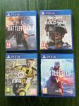 PS4 Spel - Battlefield - Call of Duty - FIFA