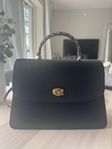 Coach Väska Parker Top Handle 32 With Snakeskin Detail