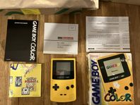 Sällsynt Game Boy Color (gul) - Helt komplett
