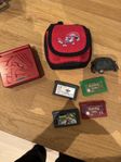 GBA SP Groudon Edition med spel och tillbehör