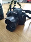 Canon EOS 6D Mark II med 3 objektiv och tillbehör