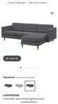 Schäslong-del till IKEA Landskrona Soffa