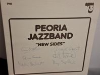 LP Peoria Jazzband – New Sides; OBS! Signerat Ex!