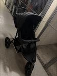 Trehjulig barnvagn för löpning/promenader – lätt och sm