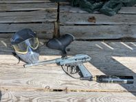 Paintball. Gevär plus skyddsmask