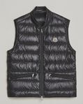 Moncler svart lättviktsväst "Gui Packable Down Gilet" stlk