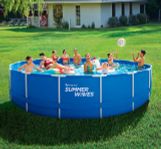 Ny Pool 5,49 m i diameter och 1,22 m hög.  i oöppnad kartn