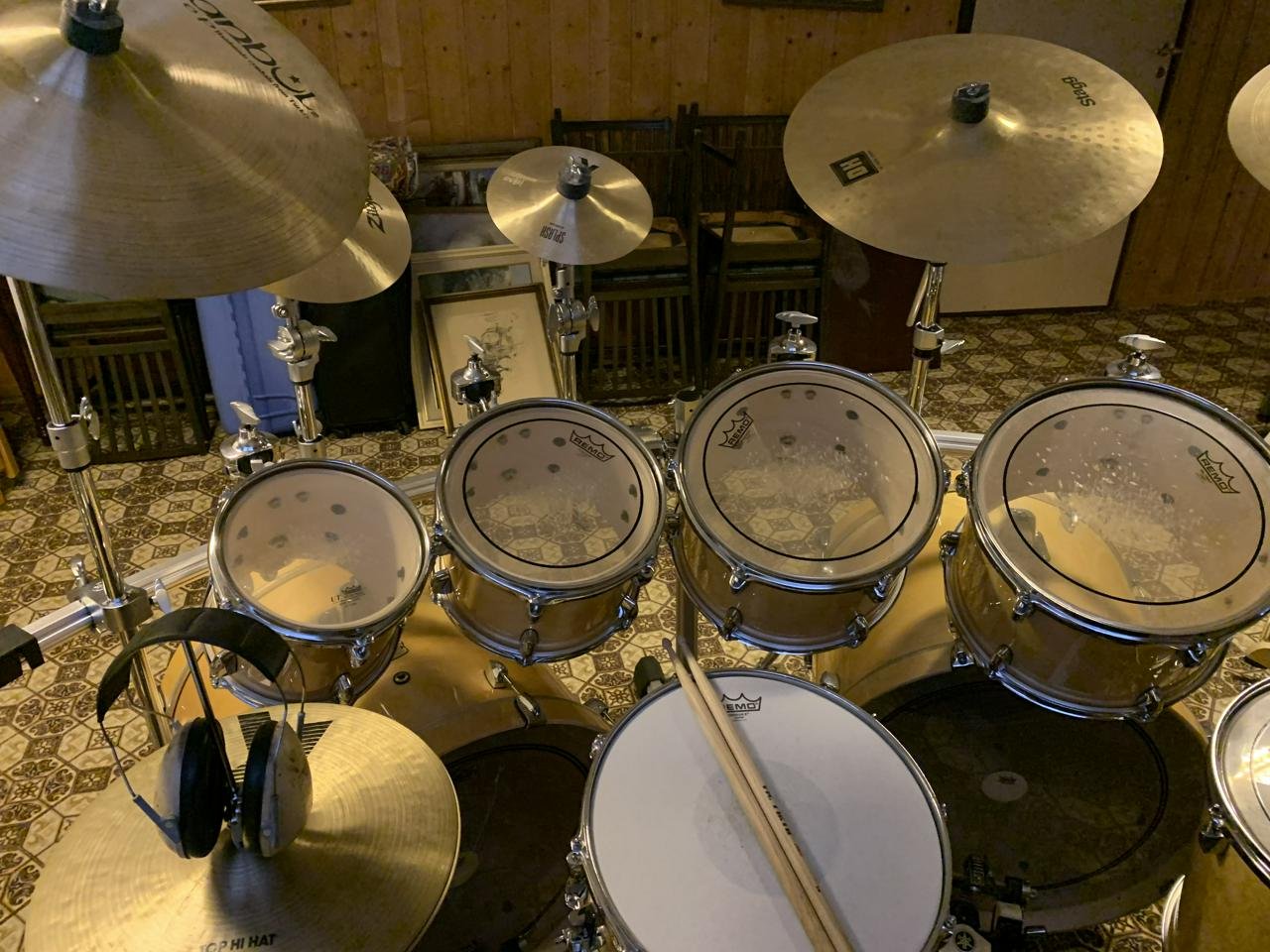 Stort Yamaha trumset