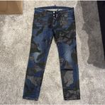 Camoflauge blåa Dsquared2 jeans