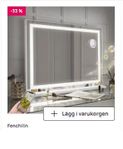 FENCHILIN stor sminkspegel medbelysning praktfulla
