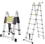 Teleskopstege / hopfällbar stege 5m 150kg
