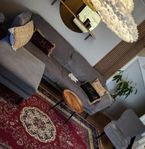 Soffa med elller utan fåtölj + fotpall 