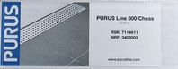 PURUS Line 800 Chess & PURUS Line 900 Pearl Golvbrunnsränno