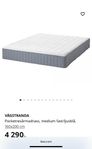 Pocketresårmadrass Vågstranda IKEA 