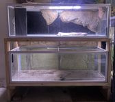 Akvarium 2st 375 liters på träställning