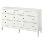 IKEA Idanäs Byrå med 6 lådor, vit