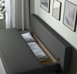IKEA bäddsoffa ÄLVDALEN 3-sits, Knisa mörkgrå – utan k