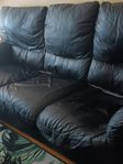 Skinnsoffa 3sits