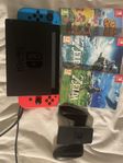 NINTENDO SWITCH + 3 spel!