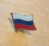 Ryssland pin flagga