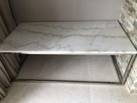 Vintage vardagsrumsbord med marmorskiva