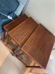 Satsbord mahogny (set om tre bord) 50-tal
