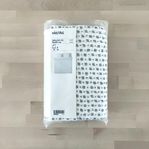 IKEA VÄGTÅG Påslakanset, vit/brun, 240x220/50x60 cm