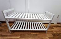White wooden shoe shelf - 2 levels
