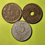 Danska 5 ören, 3 st