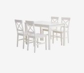 Bord: Massiv furu och MDF. B75 x L118 x H73 cm, helt ny