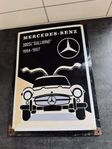 Emaljskylt Mercedes 300 SL Måsvinge / Gullwing - Orginal