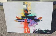 Tavlan  70x100 Annemette Hylleborg "LOVE"
